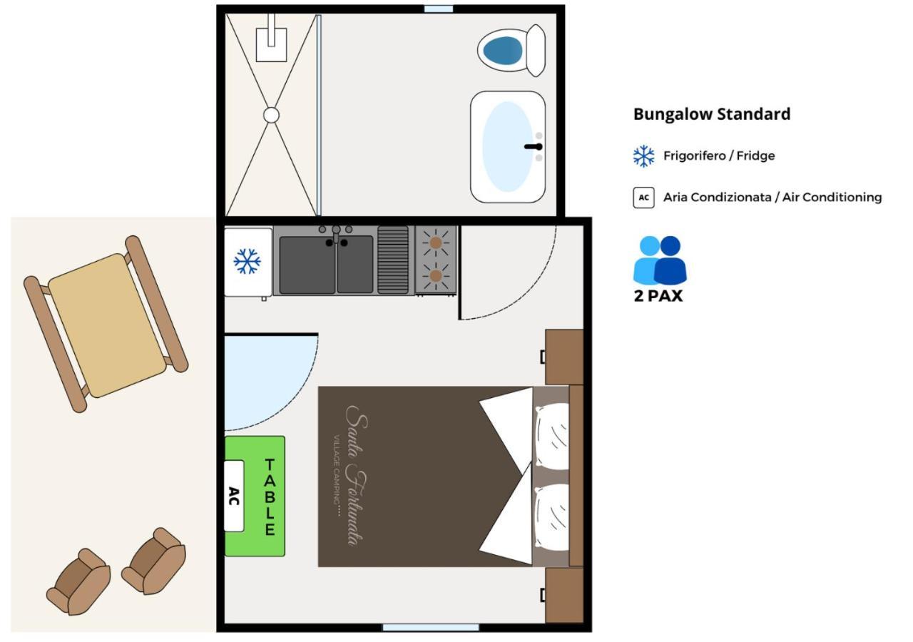 Village Camping Santa Fortunata - Campogaio Sorrent Zimmer foto